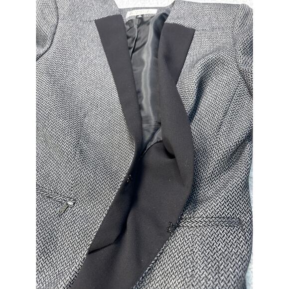 Tahari women’s Gray Blazer Not h Lapel - Picture 5 of 10